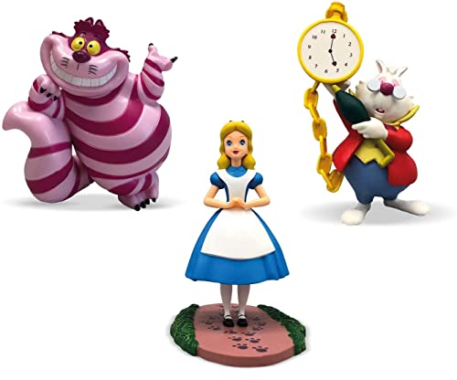 Bullyworld Alice im Wunderland Spielfiguren Set mit Alice, Grinsekatze und dem weißen Kaninchen von Bullyworld