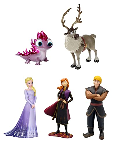 Bullyworld Disney Frozen 2 / Die Eiskönigin - Spielfiguren Set mit ELSA, Anna, Kristoff, Sven und Bruni von Bullyworld