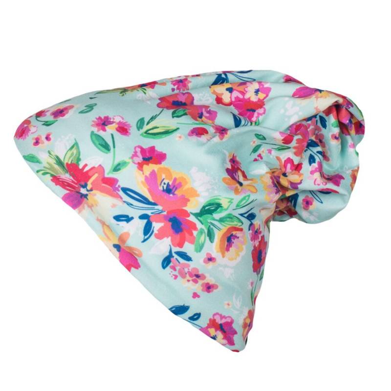 Bumblito Beanie - Aqua Floral Kind von Bumblito