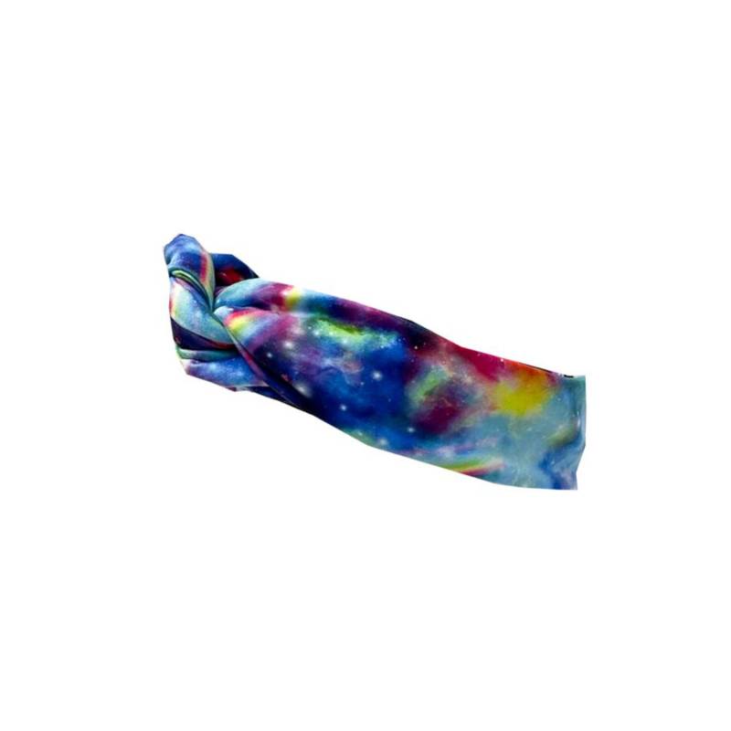 Bumblito Erwachsenen-Stirnband zum Binden - Rainbow Galaxy von Bumblito