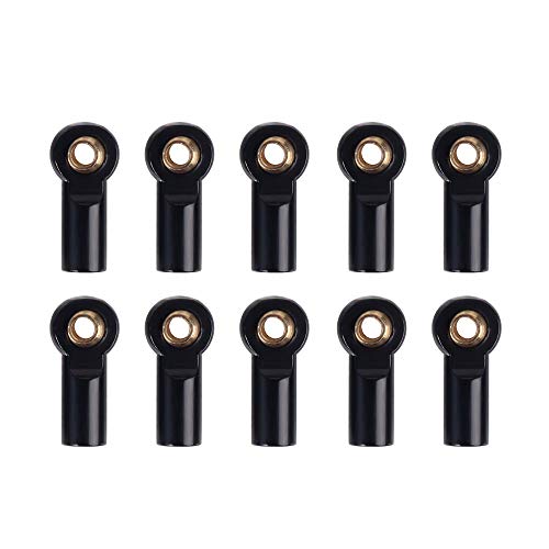 Bumdenuu 10Pie Metall M3 Link Kugelgelenk für 1/10 RC Car Crawler AXIAL SCX10 D90 D110 CC01, Schwarz Bumdenuu 10Pie Metall M3 Link Kugelgelenk für 1/10 RC Car Crawler AXIAL SCX10 D90 D110 CC01, Schwarz von Bumdenuu