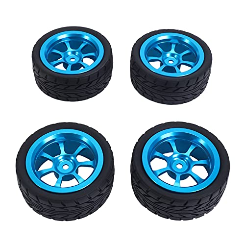 Bumdenuu 65 mm Metallfelge + Reifen aus Gummi mit hoher Haftung, Reifen für Wltoys 144001 A959 A959-B 124019 124018 Autoteile RC blau Bumdenuu 65 mm Metallfelge + Reifen aus Gummi mit hoher Haftung, Reifen für Wltoys 144001 A959 A959-B 124019 124018 Autoteile RC blau von Bumdenuu