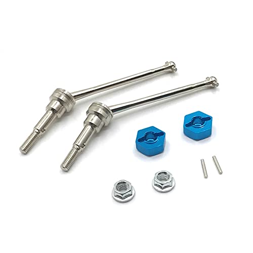 Bumdenuu Antriebswelle vorne aus Metall CVD mit 12 mm Sechskant-Adapter für WLtoys 12423 12428 1/12 RC Car Short Racing Truck Upgrade Parts, 1 Bumdenuu Antriebswelle vorne aus Metall CVD mit 12 mm Sechskant-Adapter für WLtoys 12423 12428 1/12 RC Car Short Racing Truck Upgrade Parts, 1 von Bumdenuu