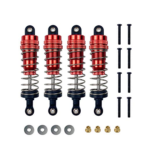 Bumdenuu Für MN86K MN86KS MN86 MN86S MN G500 1/12 Stück Auto Upgrade Fernbedienung Zubehör Stoßdämpfer aus Metall, Rot Bumdenuu Für MN86K MN86KS MN86 MN86S MN G500 1/12 Stück Auto Upgrade Fernbedienung Zubehör Stoßdämpfer aus Metall, Rot von Bumdenuu