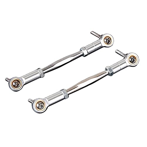 Bumdenuu Lenkstange aus CNC-Metall für 1/5 HPI Baha Rovan Baja 5B 5T 5SC SS Spielzeugteile für Auto, mit Fernbedienung, Silber Bumdenuu Lenkstange aus CNC-Metall für 1/5 HPI Baha Rovan Baja 5B 5T 5SC SS Spielzeugteile für Auto, mit Fernbedienung, Silber von Bumdenuu