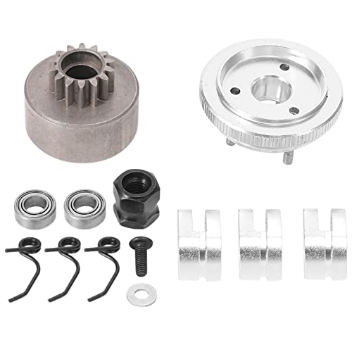 Bumdenuu RC Kupplungs Glocke 14T Getriebe Lager Kupplungs Schuhe Federn Kegel & Motor Mutter Schwung Rad Baugruppe für 1/8 RC Modell Nitro Auto HPI HSP Bumdenuu RC Kupplungs Glocke 14T Getriebe Lager Kupplungs Schuhe Federn Kegel & Motor Mutter Schwung Rad Baugruppe für 1/8 RC Modell Nitro Auto HPI HSP von Bumdenuu