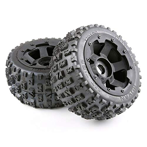 Bumdenuu Reifen- und Rad Naben Set für 1/5 Hpi Km Baja 5B Rc Auto Teile - Hinten 170X80 von Bumdenuu