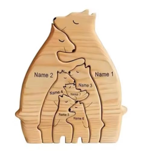 Bumiva Kunst-Puzzle Aus mit Bärenfamilie, Individuelle Heimdekoration, Herzerwärmendes Geschenk zu Weihnachten Bumiva Kunst-Puzzle Aus mit Bärenfamilie, Individuelle Heimdekoration, Herzerwärmendes Geschenk zu Weihnachten von Bumiva