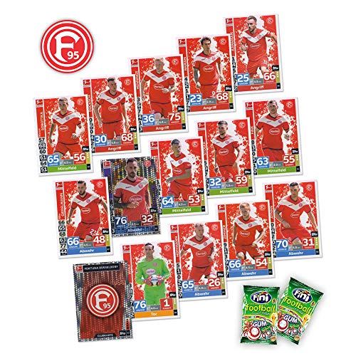 Match Attax Bundesliga 2018/19 - Fortuna Düsseldorf Mannschafts-Set 15 Karten Basiskarten Clubkarte Starspieler + 2X Fini Football - deutsche Ausgabe von Bundesliga Match Attax 2018/19