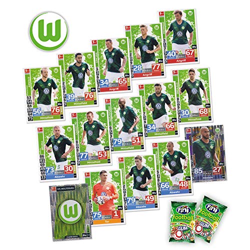 Match Attax Bundesliga 2018/19 - VFL Wolfsburg Mannschafts-Set 15 Karten Basiskarten Clubkarte Starspieler + 2X Fini Football - deutsche Ausgabe Match Attax Bundesliga 2018/19 - VFL Wolfsburg Mannschafts-Set 15 Karten Basiskarten Clubkarte Starspieler + 2X Fini Football - deutsche Ausgabe von Bundesliga Match Attax 2018/19