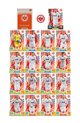Match Attax Bundesliga 2017 2018 - Eintracht Frankfurt Mannschafts-Set 18 Karten Basiskarten Clubkarte Starspieler - Deutsche Ausgabe von Bundesliga Match Attax