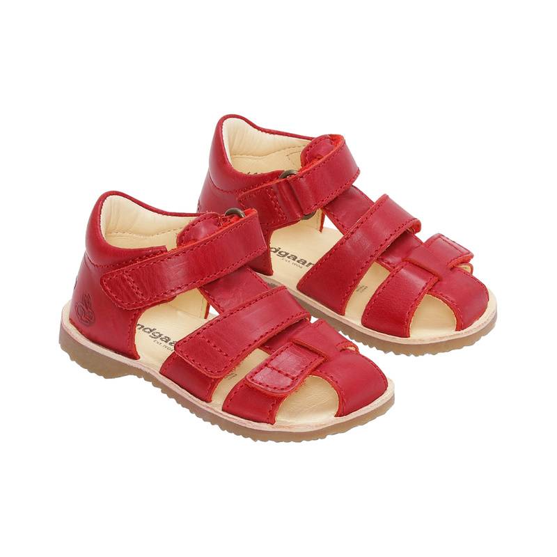 Klett-Sandale SHEA mit Zehenschutz in rot von Bundgaard