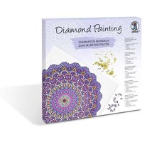 URSUS ErwachsenenBastelsets Diamond Painting Diamanten Mandala, lila/pink/blau (Set 8) von Ludwig Bähr