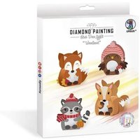 URSUS Kinder-Bastelsets Diamond Painting Mini Deco Lights Woodland von Ludwig Bähr