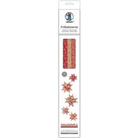 URSUS Dekorationsartikel Fröbelsterne, Kraftpapier/rot/weiß/schwarz von Ludwig Bähr