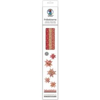 URSUS Dekorationsartikel Fröbelsterne, Kraftpapier/rot/weiß/schwarz von Ludwig Bähr
