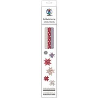 URSUS Dekorationsartikel Fröbelsterne, dunkelgrau/rot/natur von Ludwig Bähr