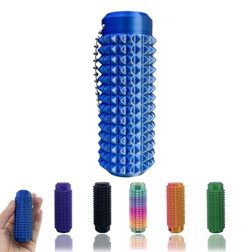 Little Ouchies Fidget Mini-Zappelspielzeug für Erwachsene, 3D-gedruckter Schlüsselanhänger mit Belüftungsschlitzen, Schlüsselanhänger für Angstlinderung, positiv, Geschenk für Freunde, Blau Little Ouchies Fidget Mini-Zappelspielzeug für Erwachsene, 3D-gedruckter Schlüsselanhänger mit Belüftungsschlitzen, Schlüsselanhänger für Angstlinderung, positiv, Geschenk für Freunde, Blau von Buobiy