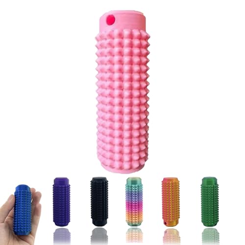 Little Ouchies Fidget Mini-Zappelspielzeug für Erwachsene, 3D-gedruckter Schlüsselanhänger mit Belüftungsschlitzen, Schlüsselanhänger für Angstlinderung, positiv, Geschenk für Freunde, Rosa von Buobiy