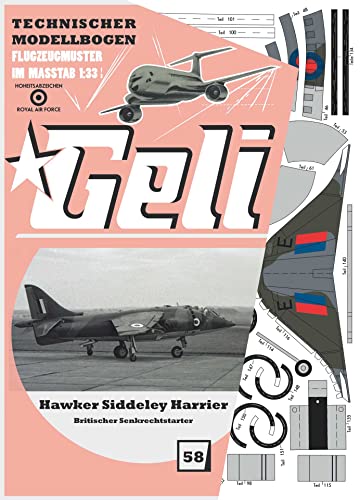 Buosha Hawker Siddeley Harrier Kartonmodell - Grau - Pappe - Kartonmodell - Flugzeug - Dekoration Buosha Hawker Siddeley Harrier Kartonmodell - Grau - Pappe - Kartonmodell - Flugzeug - Dekoration von Buosha