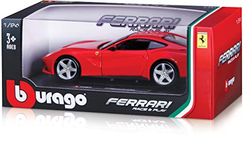 Burago 26000 Collection 1/24 Ferrari Modellauto im Maßstab 1:24, Rot von Bburago