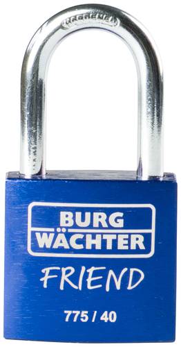 Burg Wächter 39441 Vorhängeschloss 40.00mm verschieden schließend Blau Schlüsselschloss von Burg Wächter