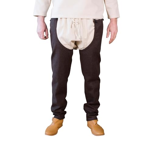 Burgschneider - Beinlinge Bernulf - Braun (XL, Unisex, Wolle) Historisch - High Medieval von Burgschneider