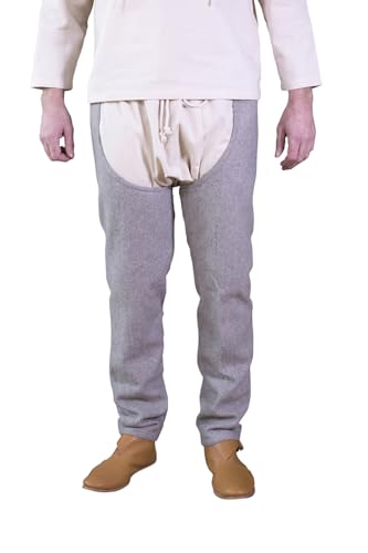 Burgschneider - Beinlinge Bernulf - Grau (XL, Unisex, Wolle) Mittelalter, Fantasy - Medieval von Burgschneider