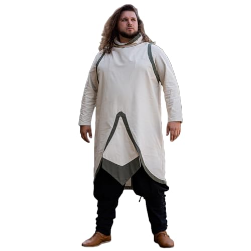 Burgschneider - Dungeons & Dragons Kleriker Wappenrock Natur/Seegras (XXL, Unisex, Baumwolle) Mittelalter Fantasy - Dungeons & Dragons von Burgschneider