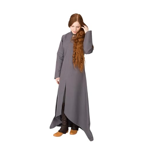 Burgschneider - Gewand Ranwen - Grau (XXL, Unisex, Baumwolle) Mittelalter Fantasy - Elven von Burgschneider