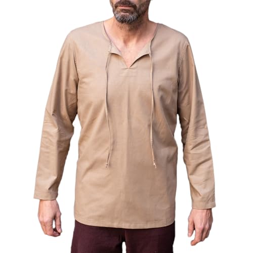 Burgschneider - Hemd Ulrich - Hanf (XXL, Unisex, Baumwolle) Historisch - High Medieval von Burgschneider