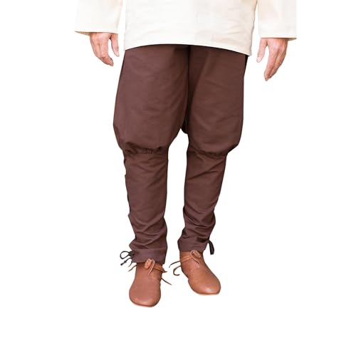 Burgschneider - Hose Wigbold - Braun (M, Unisex, Baumwolle) Mittelalter Fantasy - Adventurer von Burgschneider