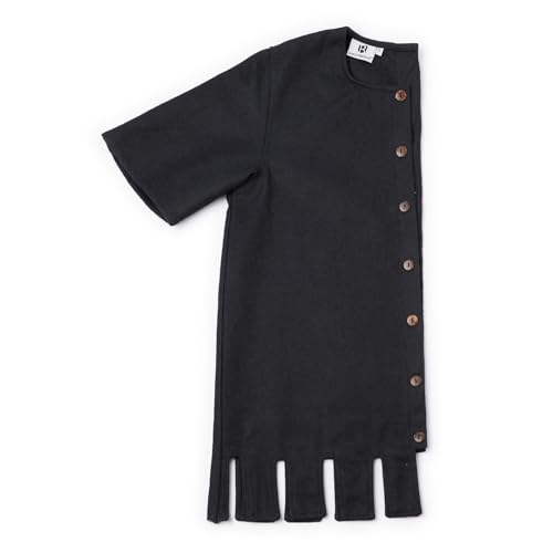 Burgschneider - Rechte Seite Surcot Aleran Schwarz (L, Unisex, Wolle) Mittelalter, Fantasy - Medieval Inspired Fantasy Costume von Burgschneider