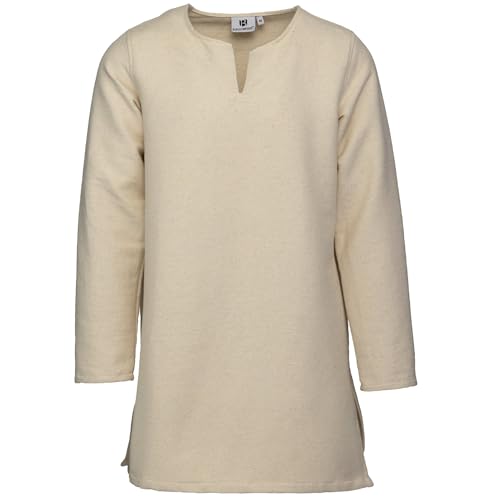 Burgschneider - Short Tunic Erik Natural (L, Unisex, Baumwolle) Historisch - Medieval von Burgschneider
