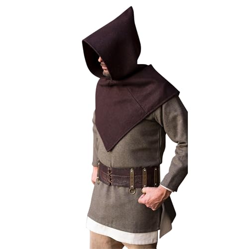Burgschneider - Skjoldehamn Gugel Bjorn - Braun (L/XL, unisex, Blazer) Historisch - Early Medieval, Viking von Burgschneider