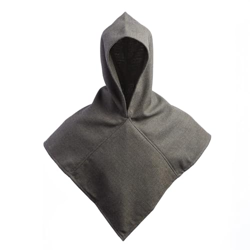 Burgschneider - Skjoldehamn Gugel Knud Fischgrät - Oliv Grau (HerringKnochen Olive/Grau, L/XL) (Cowl, Herringbone (60% Wool, 37% Polyester, 3% Nylon)) - Unisex von Burgschneider