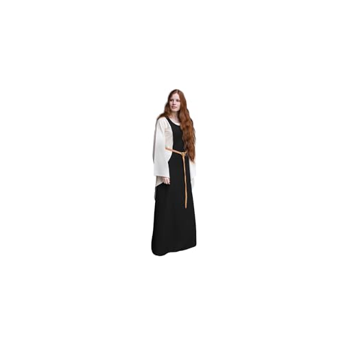 Burgschneider - Surcot Isabella - Schwarz (XXL, Unisex, Baumwolle) Historisch - High Medieval von Burgschneider