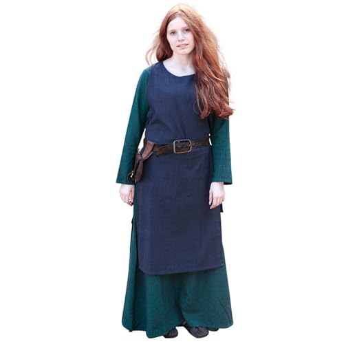 Burgschneider - Überkleid Haithabu - Blau (M, unisex, Sama) Historisch - Early Medieval, Viking von Burgschneider