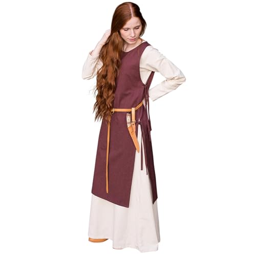 Burgschneider - Überkleid Haithabu - Braun (M, Unisex, Baumwolle) Historisch - Early Medieval, Viking von Burgschneider