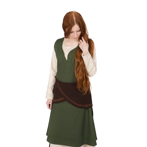 Burgschneider - Wickelgürtel Ketra Wollfilz - Braun (L, Unisex, Wolle) Mittelalter, Fantasy - Medieval Inspired Fantasy Costume von Burgschneider