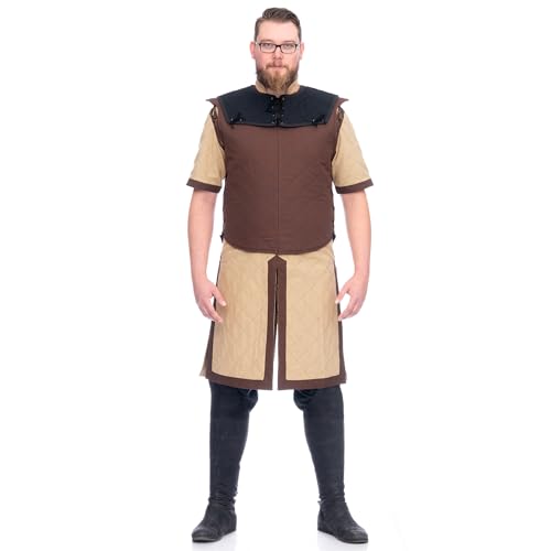 Dungeons&Dragons Call to Arms Kämpfer Kostümset (Hanf/Braun, S) von Burgschneider