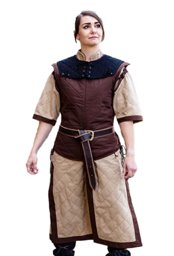 Dungeons&Dragons Call to Arms Kämpfer Kostümset (Hanf/Braun, XXL) von Burgschneider