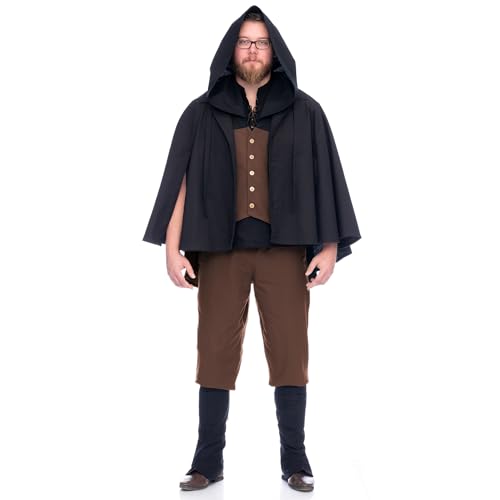 Dungeons&Dragons Call to Arms Schurke Kostümset (Schwarz/Braun, XL) von Burgschneider