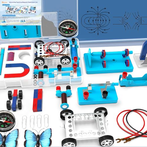 Science Experiment Magnets Set für Kinder Elektromagnet und Basic Circuit Tools Kit für Schullabor Bildung Physik Projekte DIY STEM Kit Lernspielzeug von Burnur