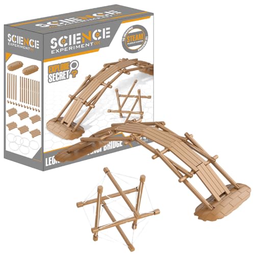 Buroku - 2-in-1 Ingenieurspiel | Da-Vinci-Brücke und Tensegrity-Struktur | STEM-Spiel für Kinder und Erwachsene | Einfacher Aufbau ohne Werkzeuge | Entwickelt Fähigkeiten | Logik und Koordination von Buroku