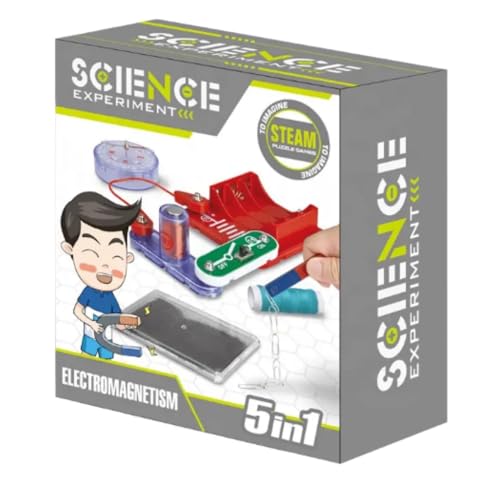 Buroku Elektronisches Set mit 5 elektromagnetischen Experimenten | Magnetismus, Kompass und Elektromagnetismus für Kinder | Lernspiel + Spaß Buroku Elektronisches Set mit 5 elektromagnetischen Experimenten | Magnetismus, Kompass und Elektromagnetismus für Kinder | Lernspiel + Spaß von Buroku