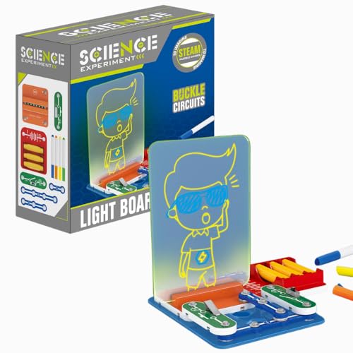 Buroku - Light-Board-Kit | Transparente Leuchtplatte | Zeichne mit Licht und Baue deinen Stromkreis | Kreatives und Lehrreiches STEM-Spiel für Kinder | Kunst und Wissenschaft zu Hause Buroku - Light-Board-Kit | Transparente Leuchtplatte | Zeichne mit Licht und Baue deinen Stromkreis | Kreatives und Lehrreiches STEM-Spiel für Kinder | Kunst und Wissenschaft zu Hause von Buroku