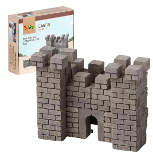 Buroku Mittelalterliches Bau-Set, 85 Teile, realistisches Schloss, Steinsteine, fördert das Stem-Lernen und die motorischen Fähigkeiten, für Kinder und Erwachsene, inklusive Kleber Buroku Mittelalterliches Bau-Set, 85 Teile, realistisches Schloss, Steinsteine, fördert das Stem-Lernen und die motorischen Fähigkeiten, für Kinder und Erwachsene, inklusive Kleber von Buroku