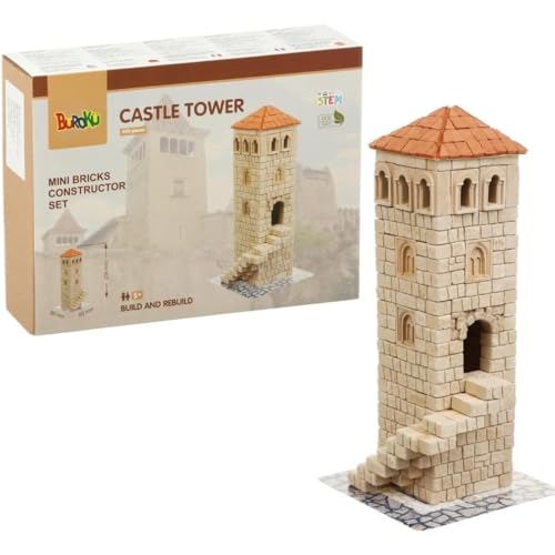 Buroku - Mittelalterliches Baukit 400 Teile | Realistischer Burgturm | Steinziegel | Fördert STEM-Lernen und Motorische Fähigkeiten | Für Kinder und Erwachsene | Inklusive Kleber Buroku - Mittelalterliches Baukit 400 Teile | Realistischer Burgturm | Steinziegel | Fördert STEM-Lernen und Motorische Fähigkeiten | Für Kinder und Erwachsene | Inklusive Kleber von Buroku