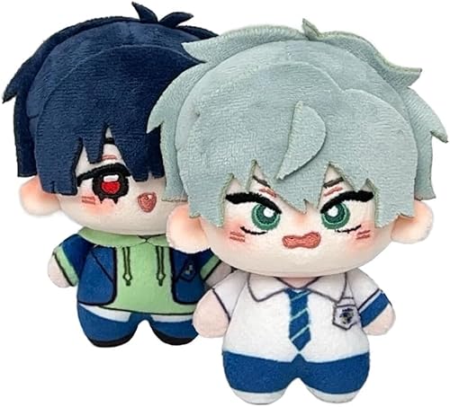 Alien Stadien Plüsch, Plürutier Chibi Figur Chibi -Figuren, 10 cm Anime Plüschspielzeug für Lüfter (Mehrfarbig-A+B) von Bursker